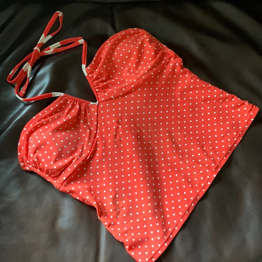 🌞3/$20 Xhiliration Polka Dot Tankini Top